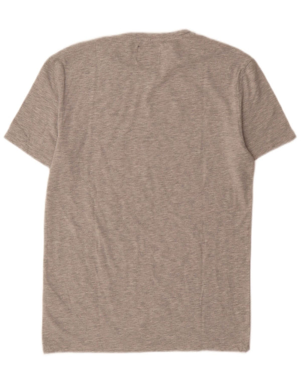 Guess Camiseta gráfica para hombre Top Algodón gris medio