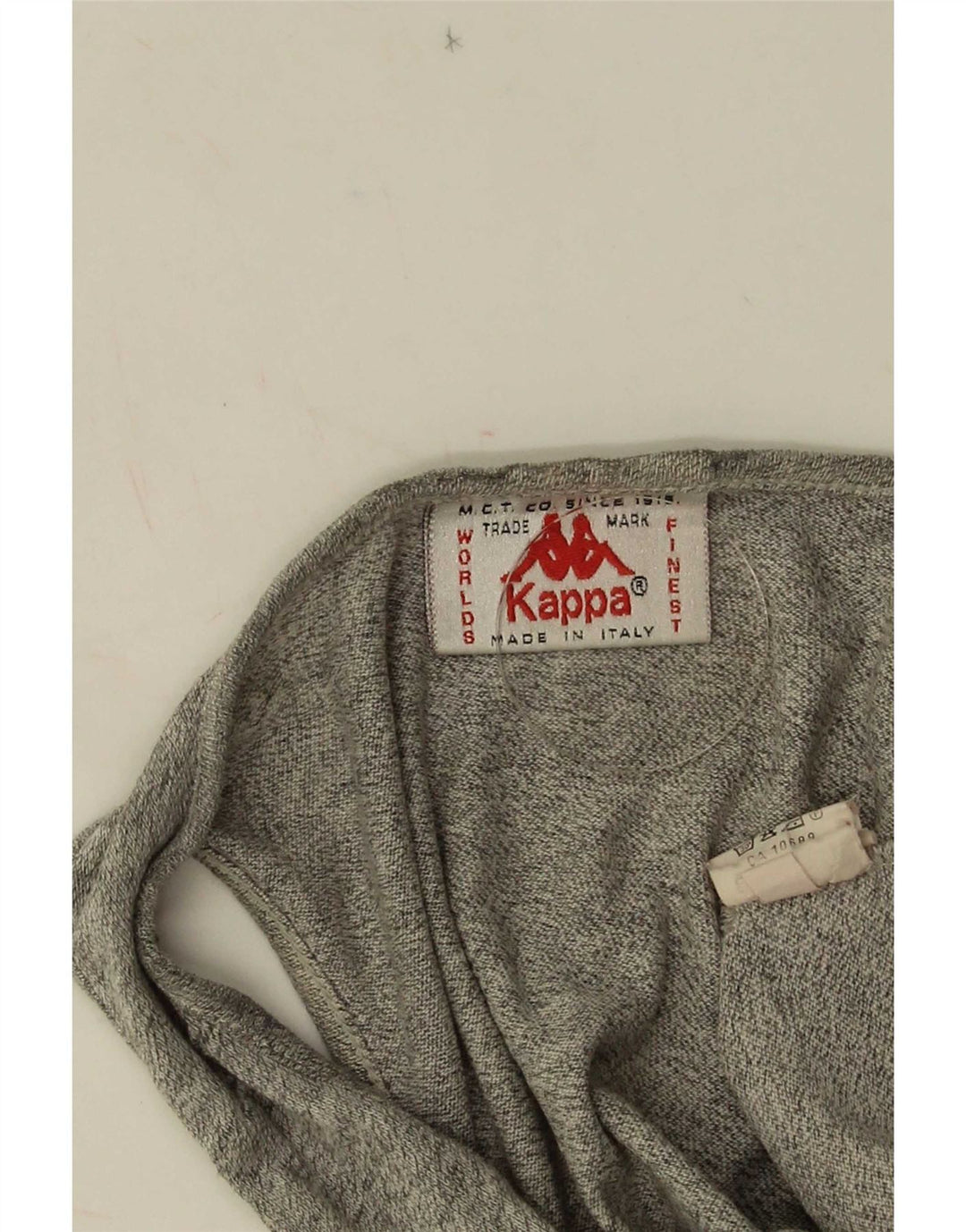Kappa Mujer Chaleco Top UK 46 Grande Gris Algodón