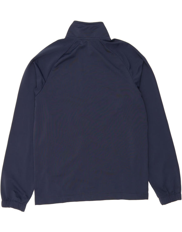 NIKE Mens Tracksuit Top Jacket Medium Navy Blue Polyester