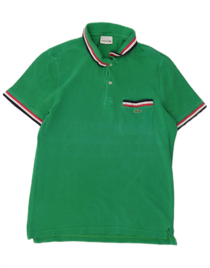 LACOSTE Polo para hombre Talla 4 Algodón verde medio