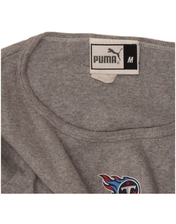 PUMA Camiseta corta de manga larga Tennessee Titans para niñas 11-12 años Gris medio