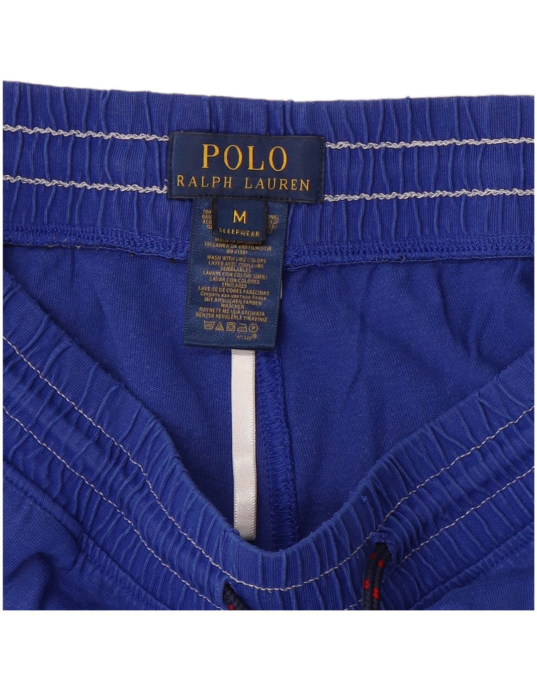 POLO RALPH LAUREN Pantalones cortos deportivos gráficos para hombre Algodón azul medio