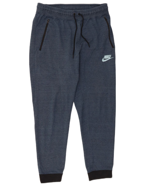 Nike Pantalones De Chándal Joggers Large Azul Marino Colorblock Algodón
