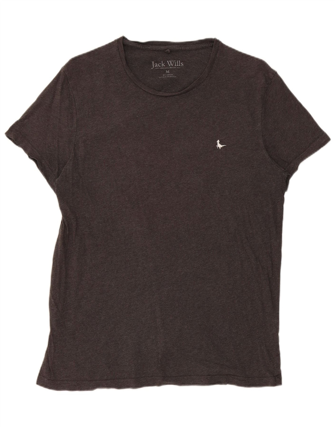 Camiseta Mujer Jack Wills Top Algodón Gris Medio