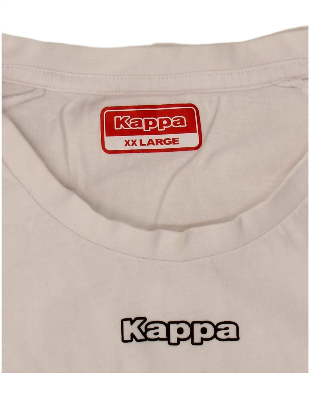 Kappa Camiseta gráfica para hombre Top 2XL Blanco
