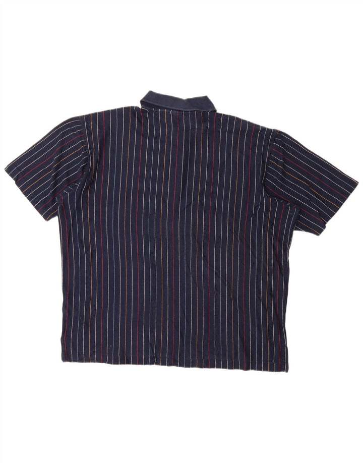 Polo Paul & Shark para hombre, talla grande, azul marino, a rayas