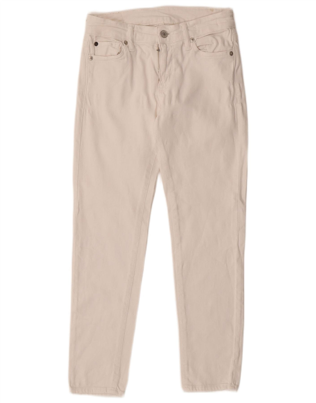 Ralph Lauren - Vaqueros ajustados para mujer W25 L25 algodón blanco