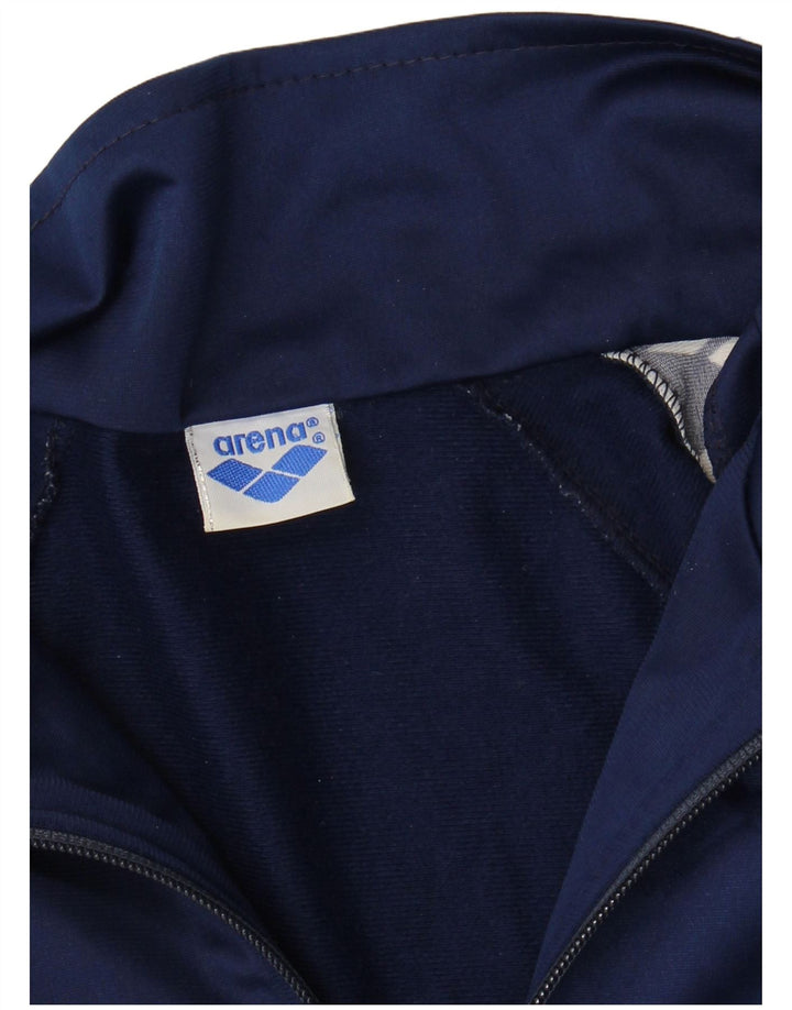 Arena Mens Graphic Chándal Top Chaqueta Pequeña Azul Marino