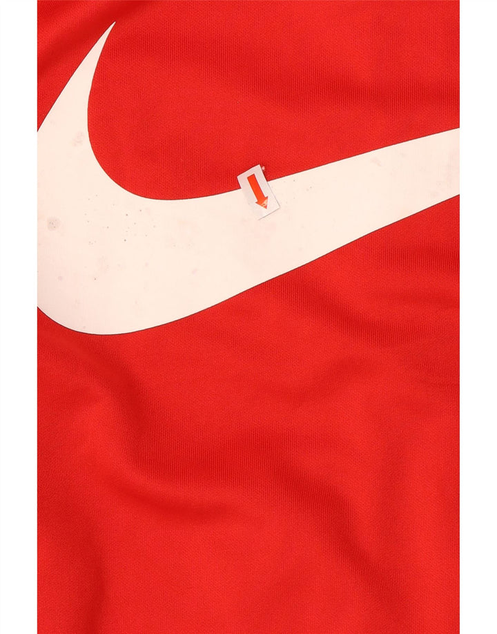 Nike Hombre Swoosh Graphic Chándal Top Chaqueta Pequeño Rojo Colorblock