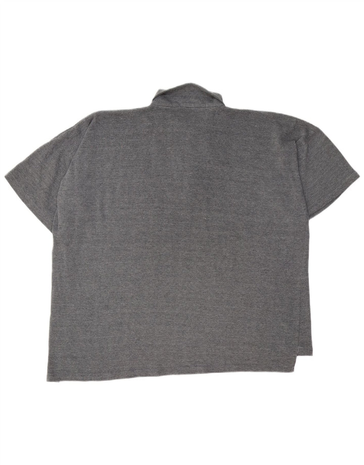 Paul Smith Polo con cuello con cremallera para hombre 2XL Poliéster gris