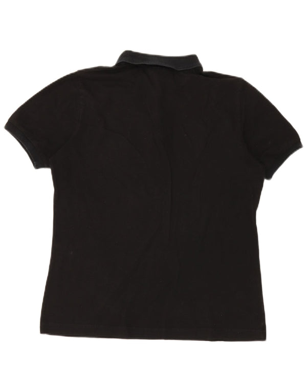 AUSTRALIAN L'ALPINA Polo para mujer UK 14 Medio Algodón Negro