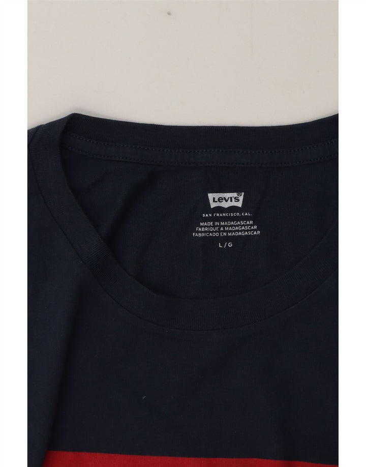 Levi's - Camiseta gráfica para hombre, talla grande, azul marino
