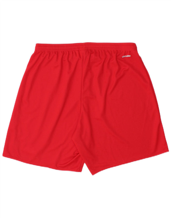 Adidas Mens Climalite Sport Shorts Grande Rojo Poliéster