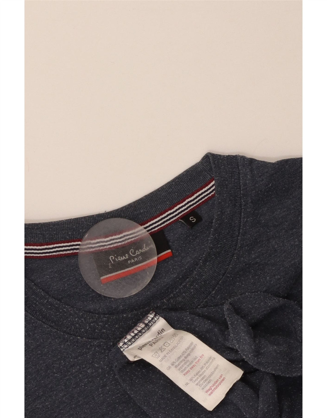 Pierre Cardin Camiseta Hombre Top Small Azul Marino Algodón