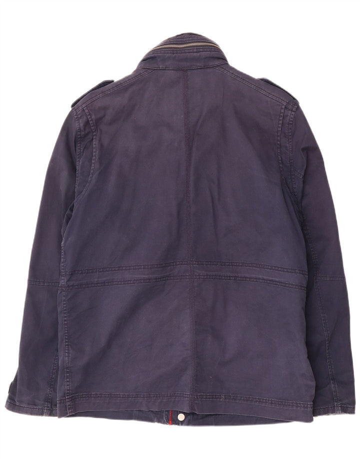 Timberland Chaqueta militar para hombre UK 38 Medium Azul marino Algodón