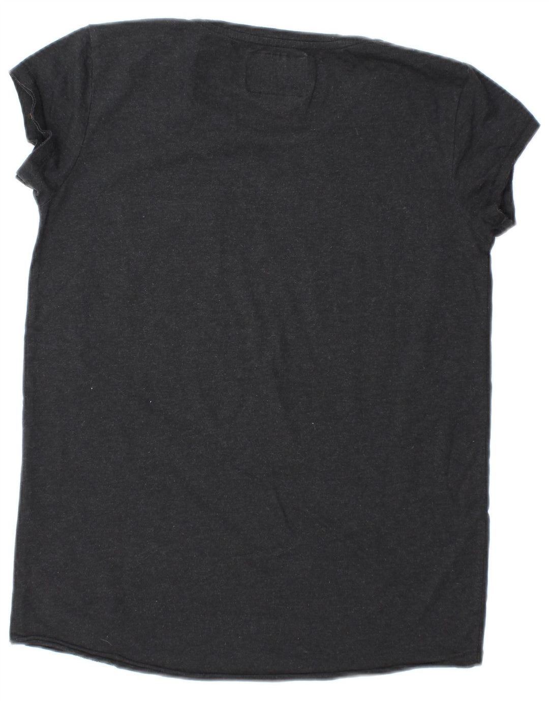 SUPERDRY Camiseta para mujer Top UK 12 Medium Black Cotton