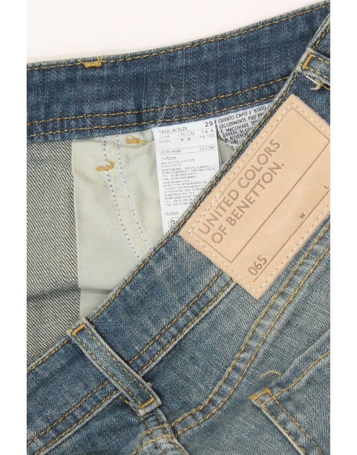 Vaqueros Bootcut Mujer Benetton W29 L27 Algodón Azul