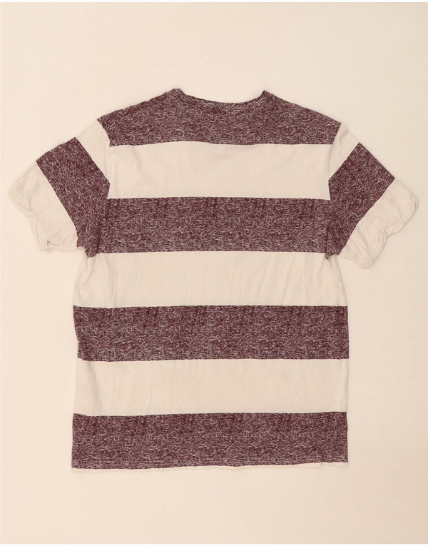 Jack & Jones Hombre Camiseta Top Medium Blanco Rayas Algodón