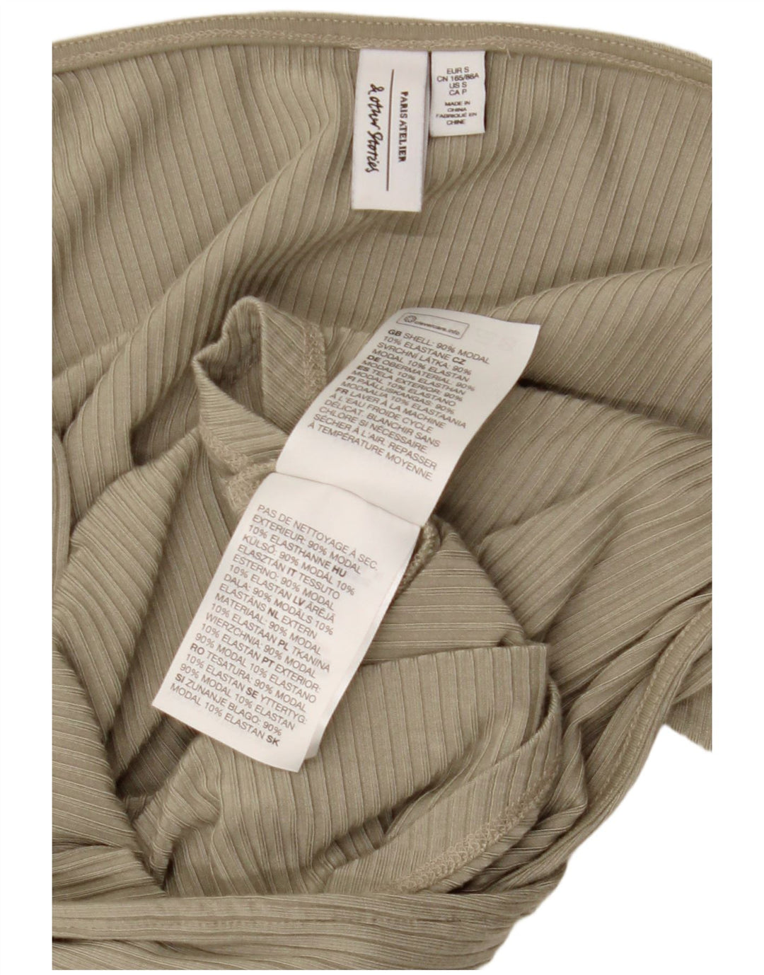 & OTRAS HISTORIAS Body de manga larga para mujer UK 40 Small Green Modal