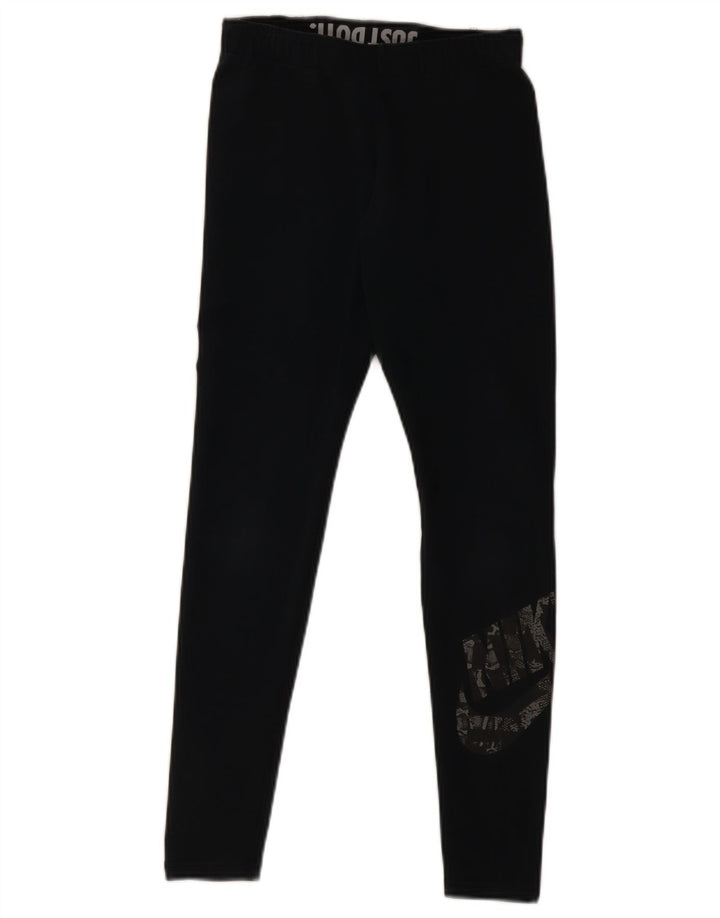 Nike Leggings gráficos para mujer UK 10 Small Algodón negro