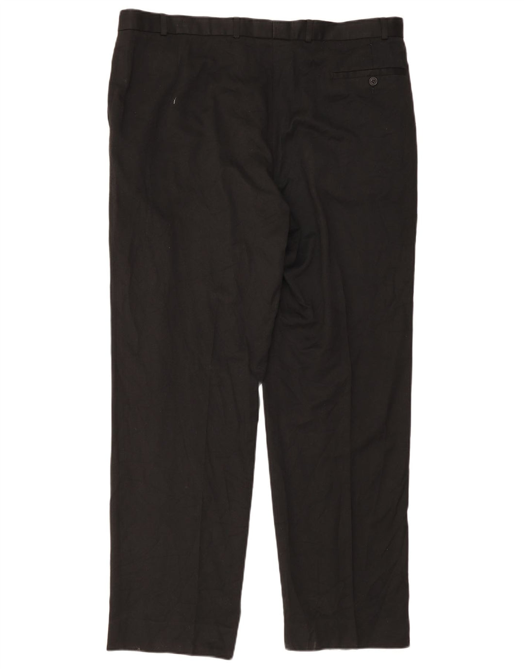 Marks & Spencer Pantalón de traje con pinzas para hombre W42 L33 Viscosa negra