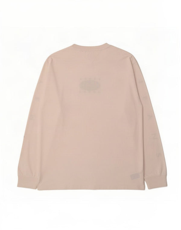 Tommy Hilfiger Top gráfico de manga larga para hombre XL Algodón blanco