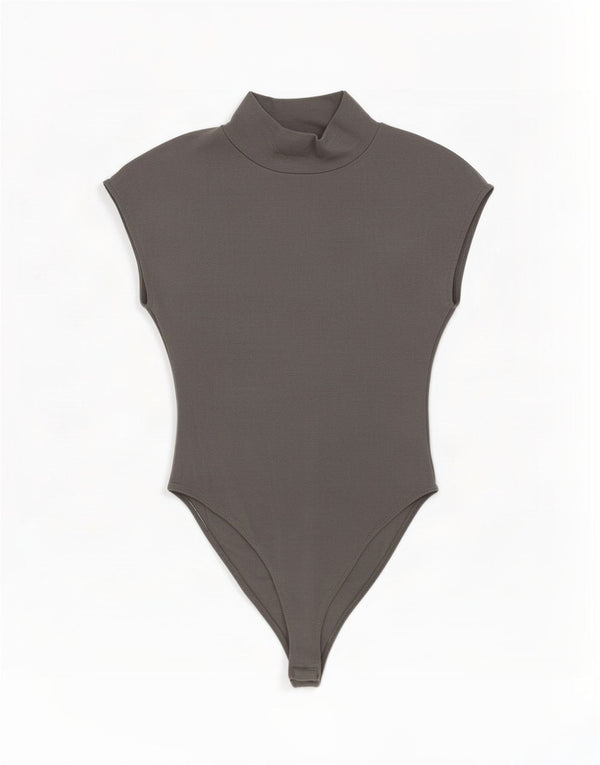 Zara Body Sin Mangas Mujer UK 42 Algodón Gris Medio