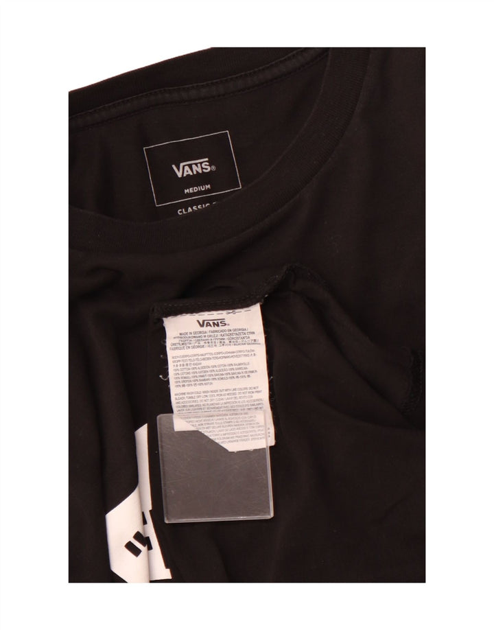VANS Hombre Classic Fit Graphic Top Manga Larga Algodón Negro Mediano