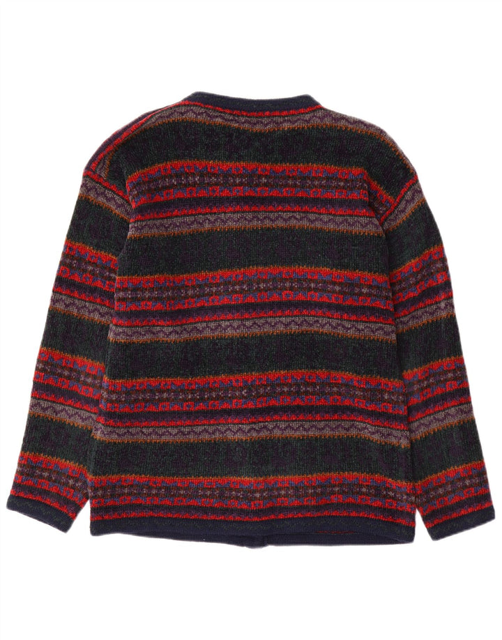 MONSOON Suéter tipo cárdigan para mujer Reino Unido 10 Pequeño Multicolor Fair Isle
