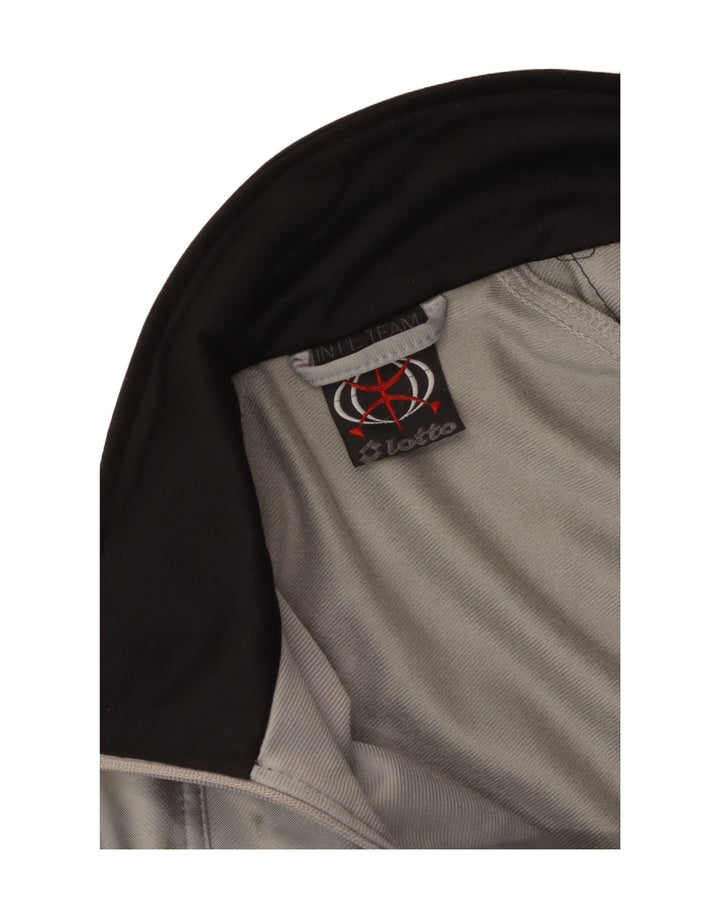 Lotto Hombre Chaqueta De Chándal Con Gráfico Gris Medio Color Block