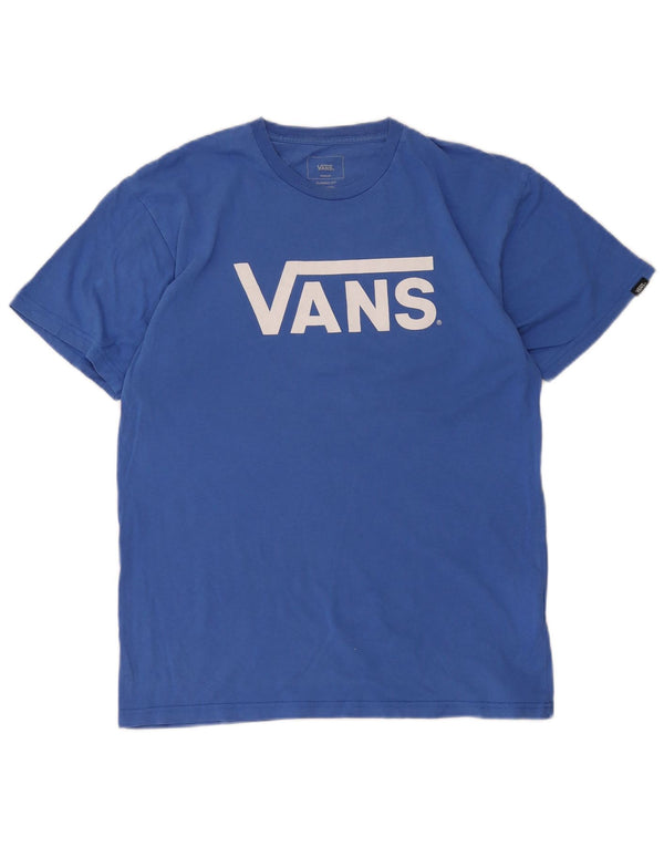 Vans Hombre Classic Fit Graphic Camiseta Top Algodón Azul Medio