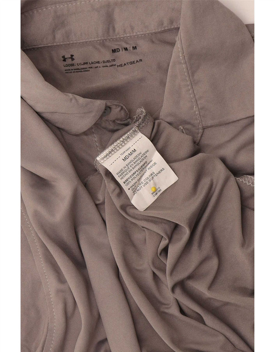 Under Armour Polo Heat Gear Hombre Poliéster Gris Medio