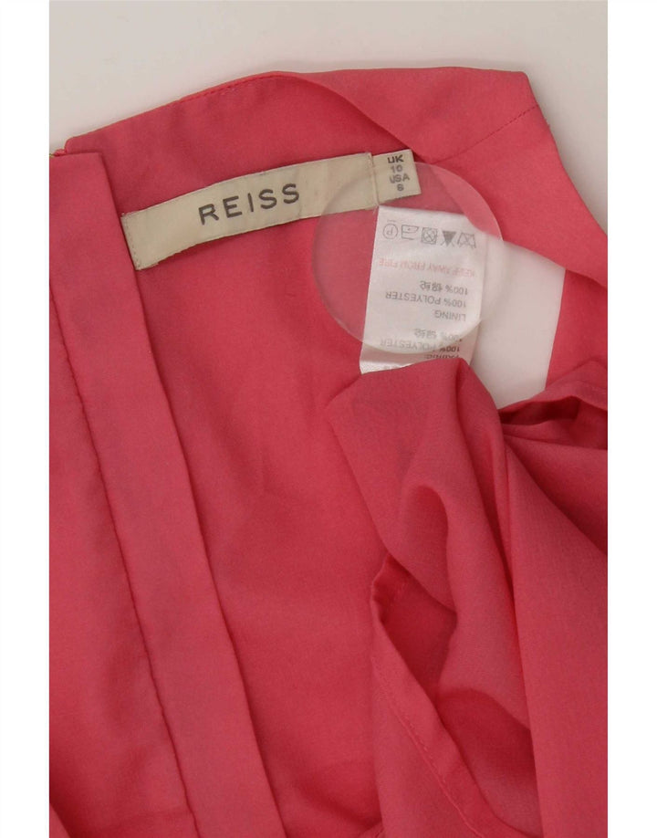 Reiss Top sin mangas regular para mujer UK 10 Small Pink Poliéster