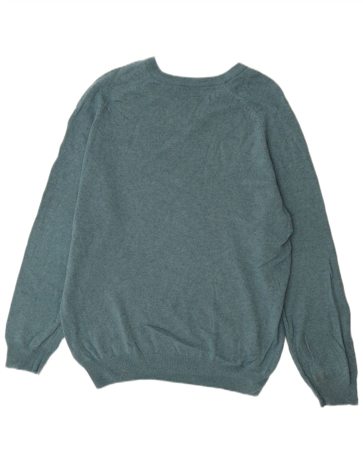 Marks & Spencer Suéter tipo jersey con cuello en V azul Harbor para hombre Verde grande