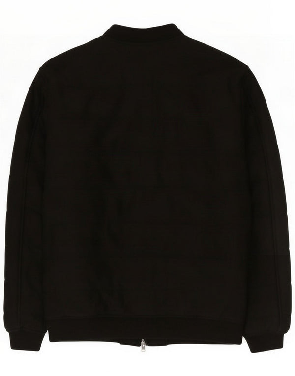 Chaqueta Bomber Zara Hombre ES 42 XL Poliéster Negro
