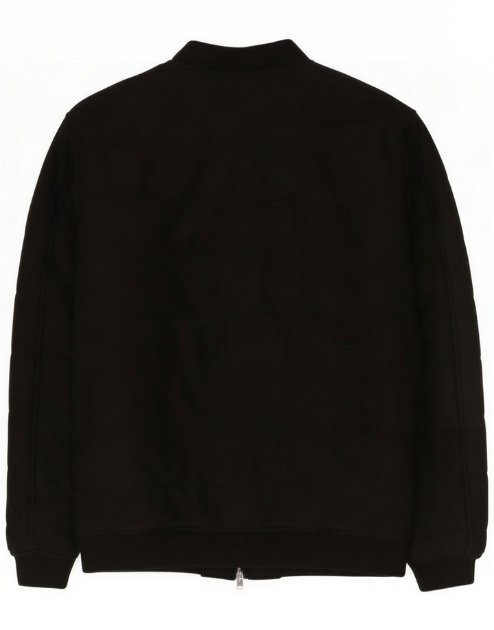 Chaqueta Bomber Zara Hombre ES 42 XL Poliéster Negro