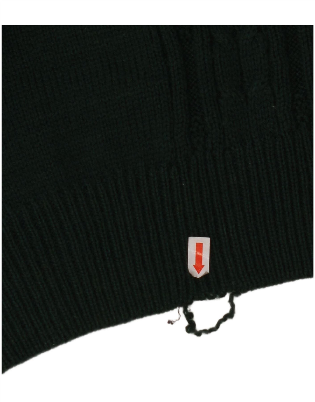 KAPPA Hombre Polo Cuello Jersey Jersey De Lana Geométrica Verde Medio