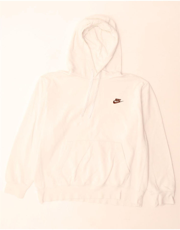 Nike - Sudadera con capucha para hombre, talla grande, algodón blanco