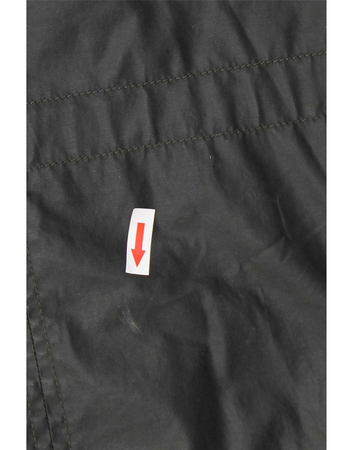Marks & Spencer Chaqueta Parka Encerada con Capucha para Mujer Reino Unido 44 Grande Gris