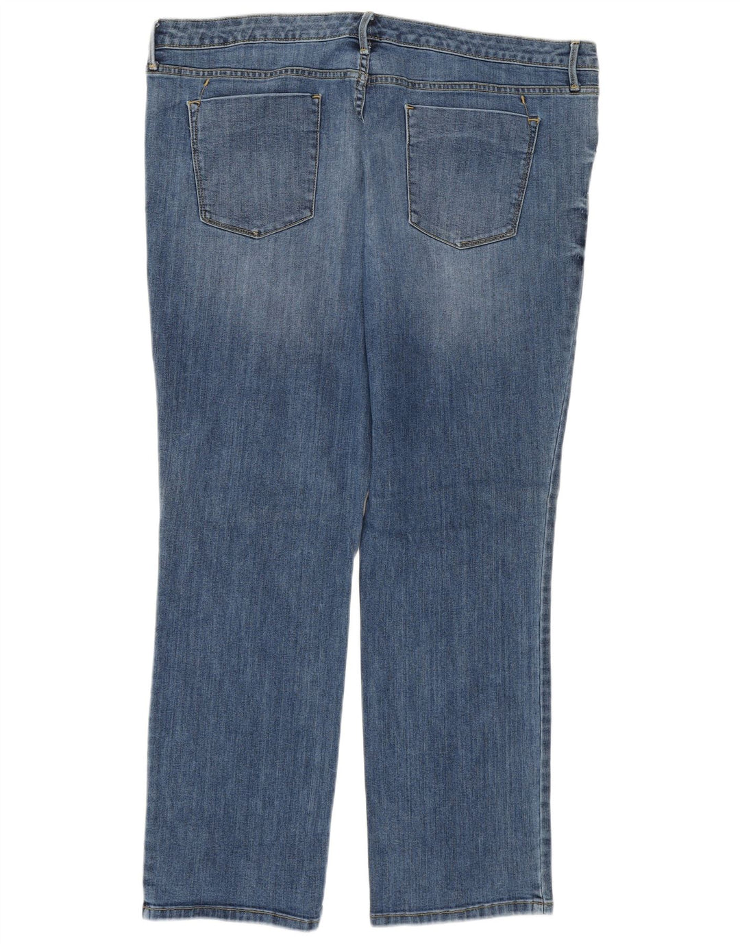 Mossimo Jeans rectos de talle medio para mujer US 18 2XL W40 L29 Algodón azul