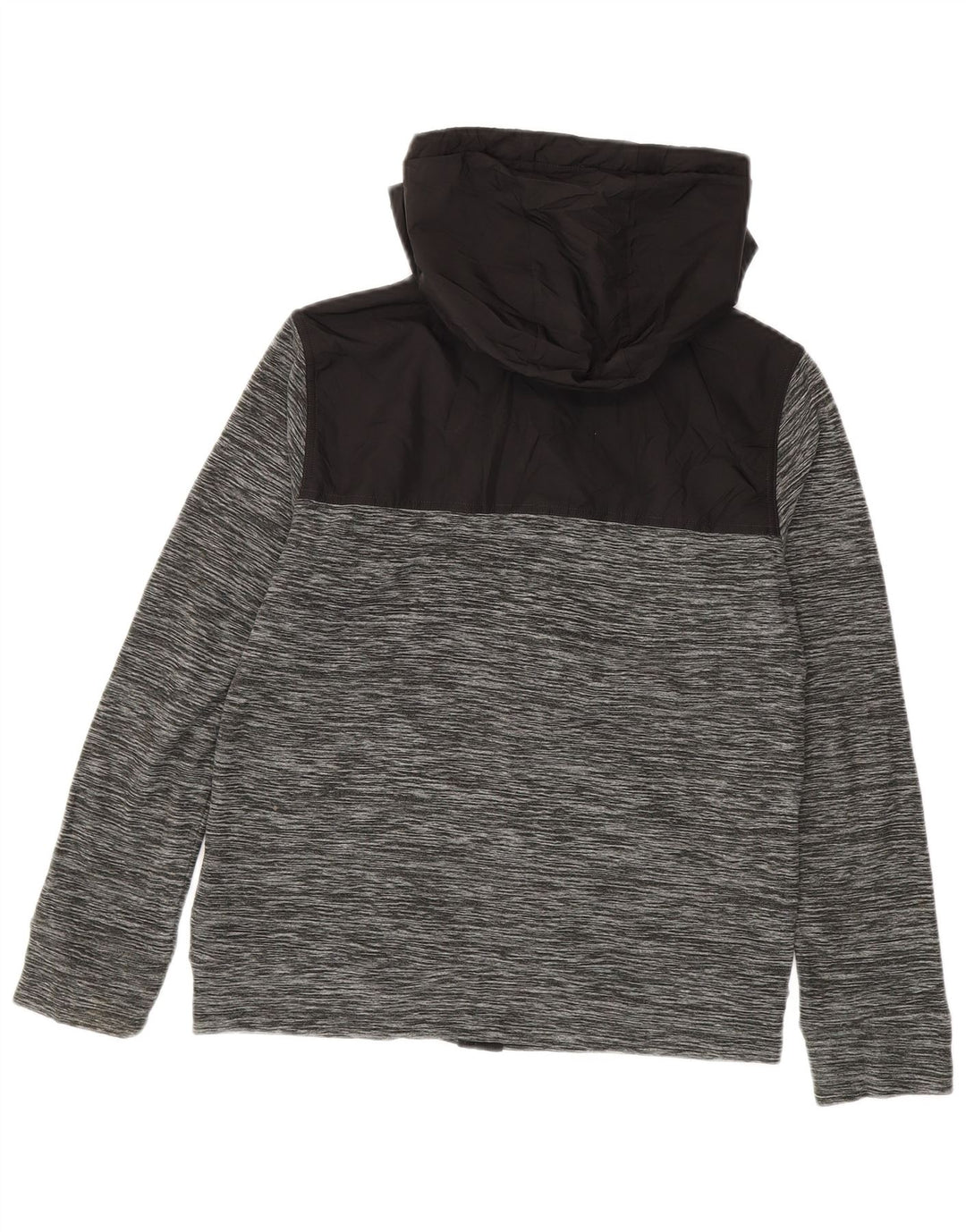 PUMA Sudadera con capucha y cremallera para niños 14-15 años Grande Gris Colorblock Poliéster