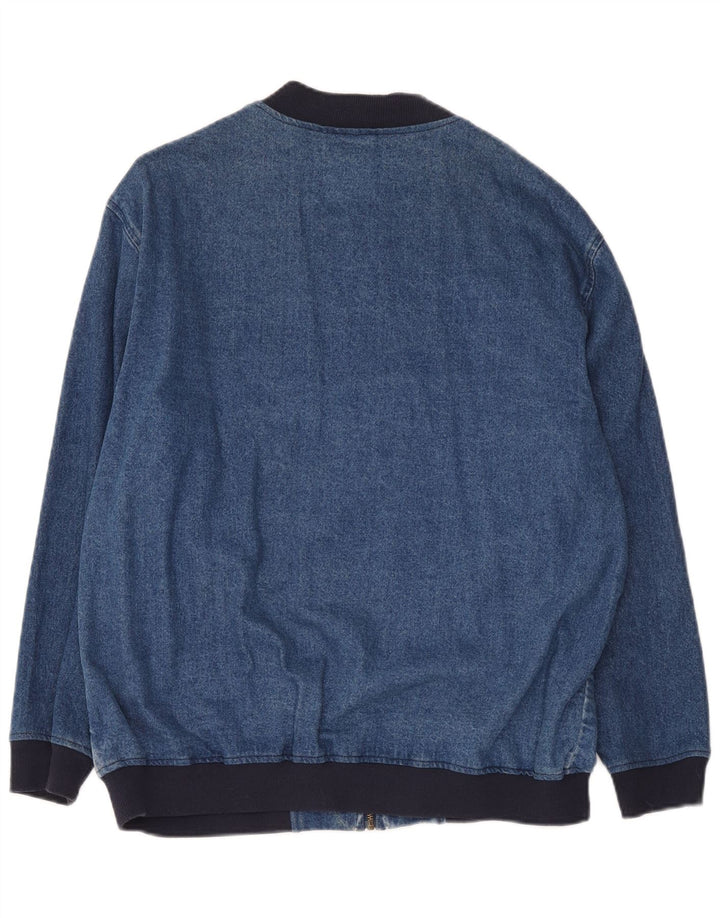 Asos Mujer Chaqueta Vaquera Extragrande De Algodón Color Block Azul Talla 40 Pequeña