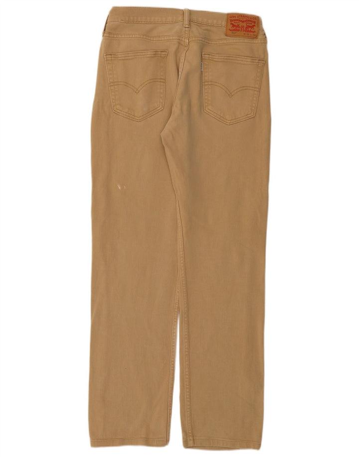 LEVI'S Mens 514 Pantalones Casuales Rectos W32 L31 Algodón Beige