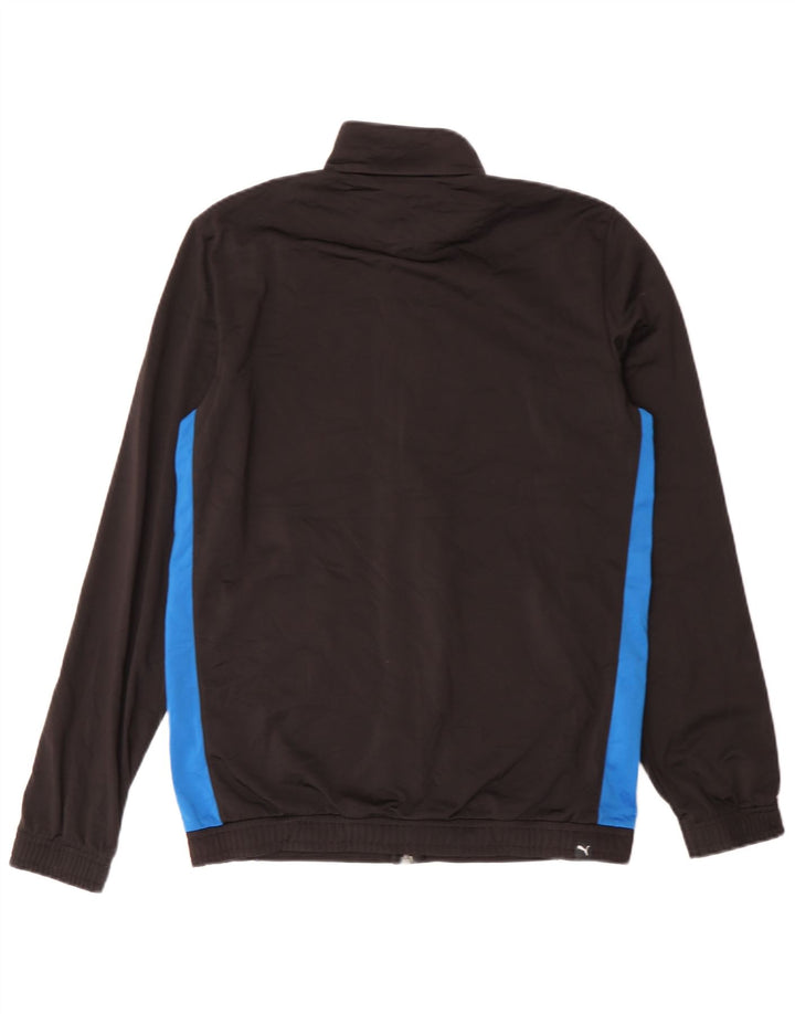 Puma - Chaqueta de chándal con gráfico para niños, 15-16 años, color negro