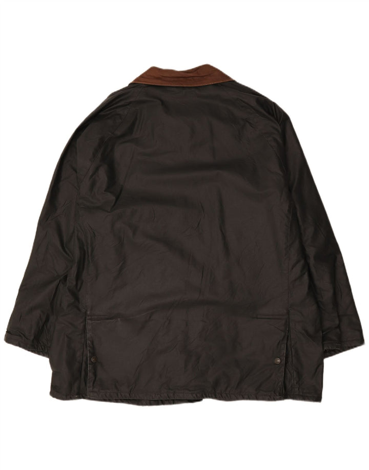 Visconf Chaqueta de algodón encerado para hombre IT 52 XL Algodón verde