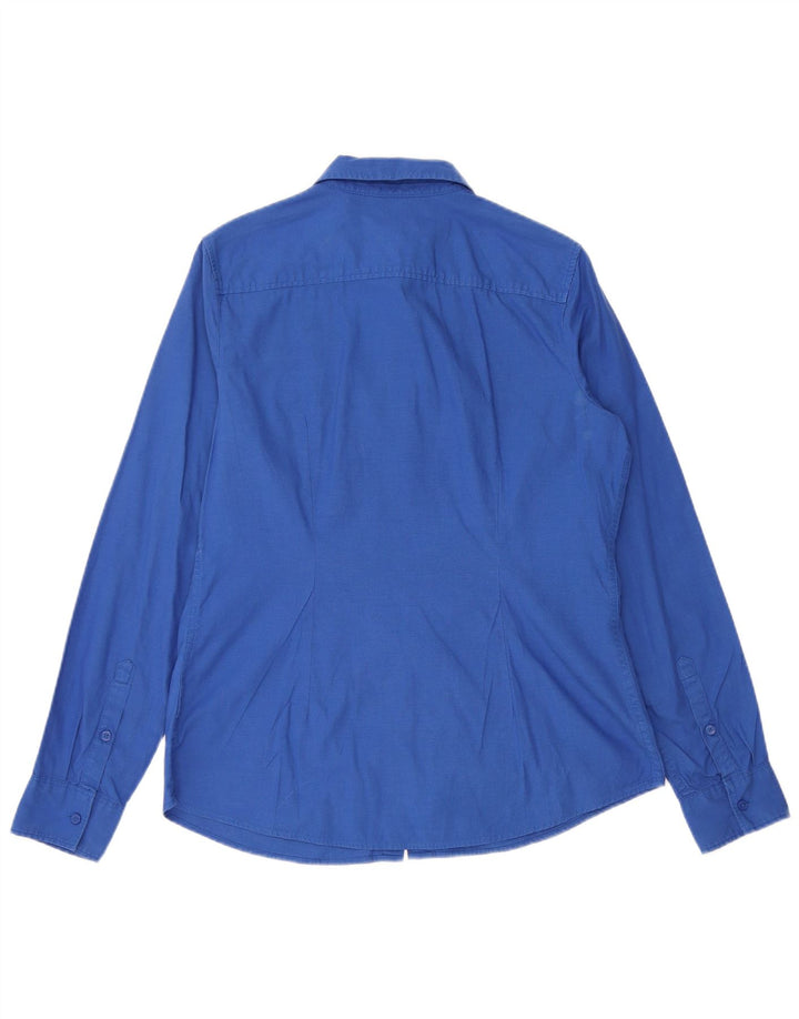 Tommy Hilfiger Camisa de corte clásico para mujer Reino Unido 44 Algodón azul medio