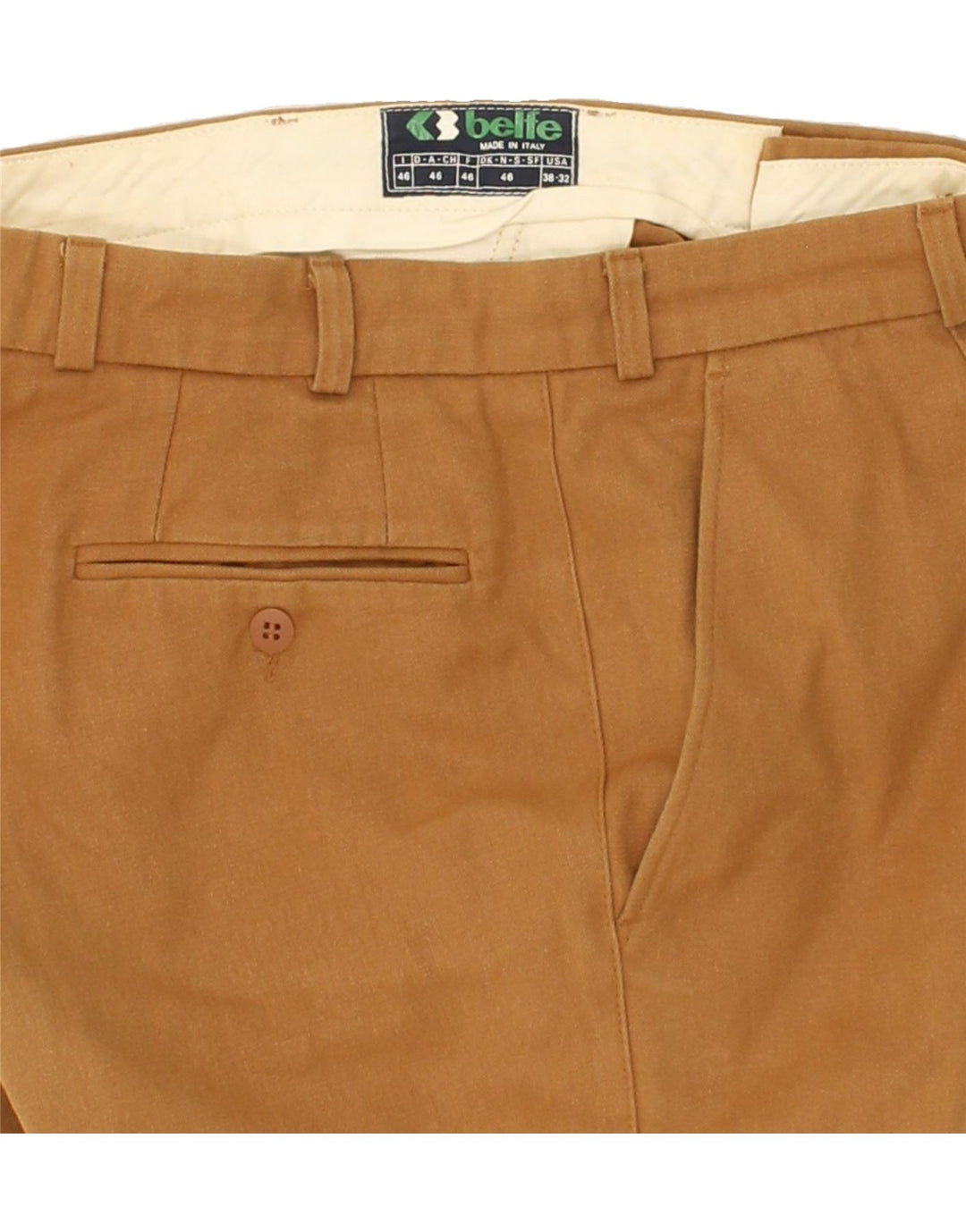 BELFE Womens Chino Shorts IT 46 Large W32  Brown Cotton Vintage Belfe and Second-Hand Belfe from Messina Hembry 