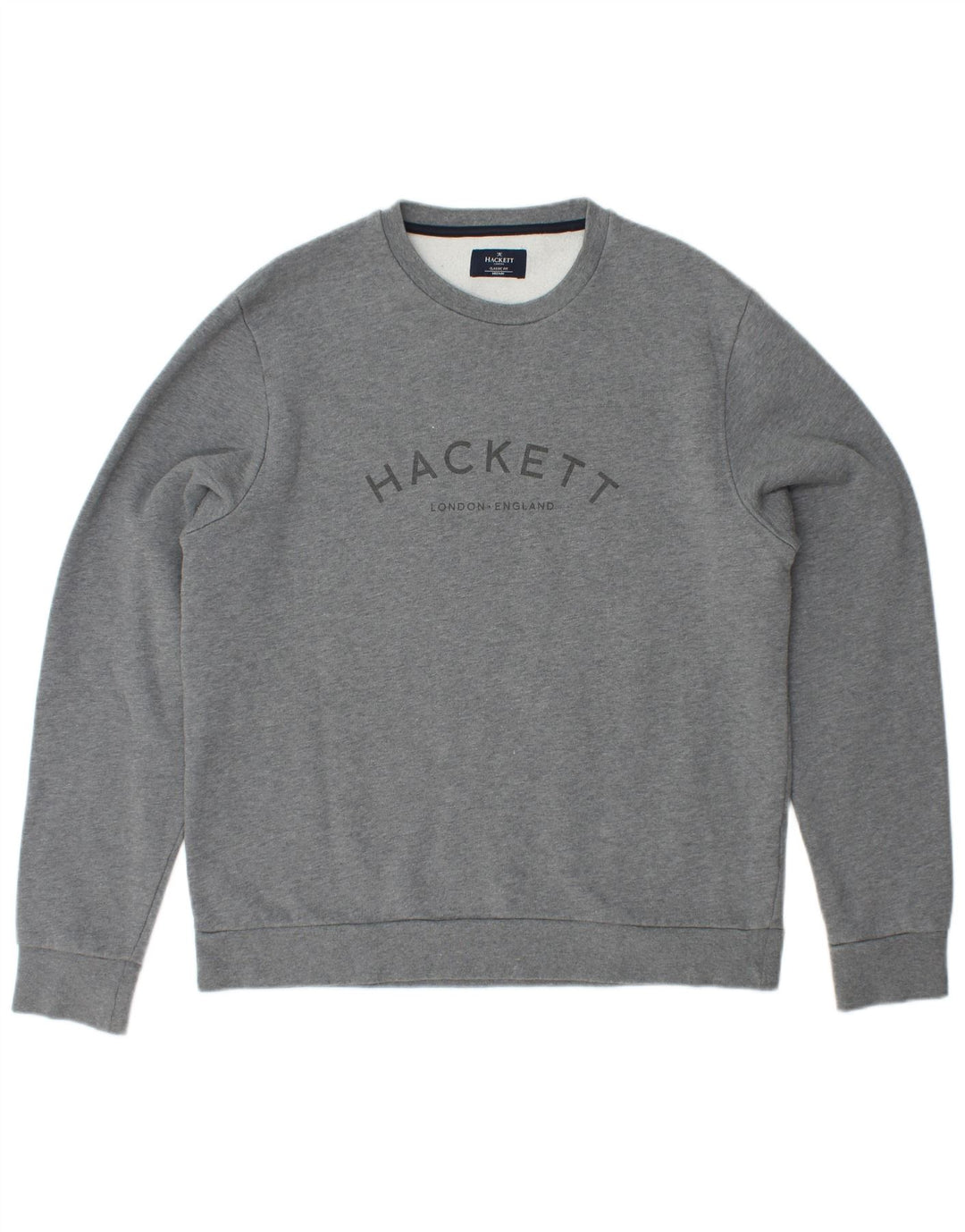 HACKETT Sudadera Con Estampado De Corte Clásico Para Hombre Jersey De Algodón Gris Medio
