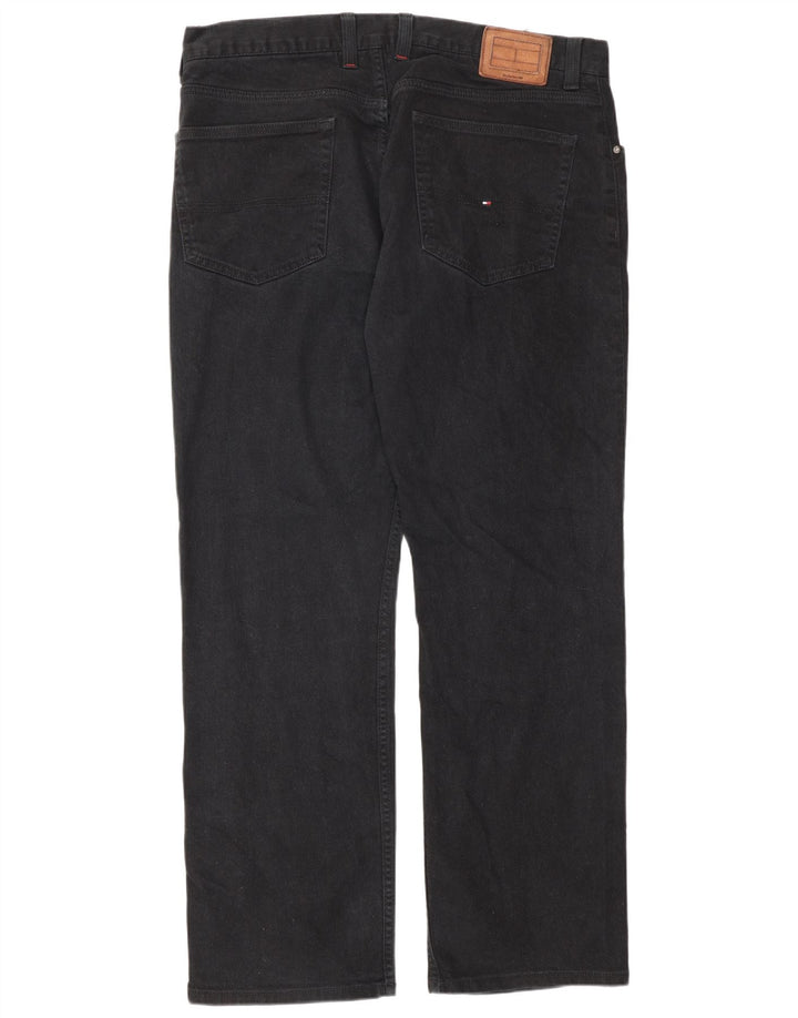 Tommy Hilfiger Vaqueros rectos para hombre W38 L32 Negro