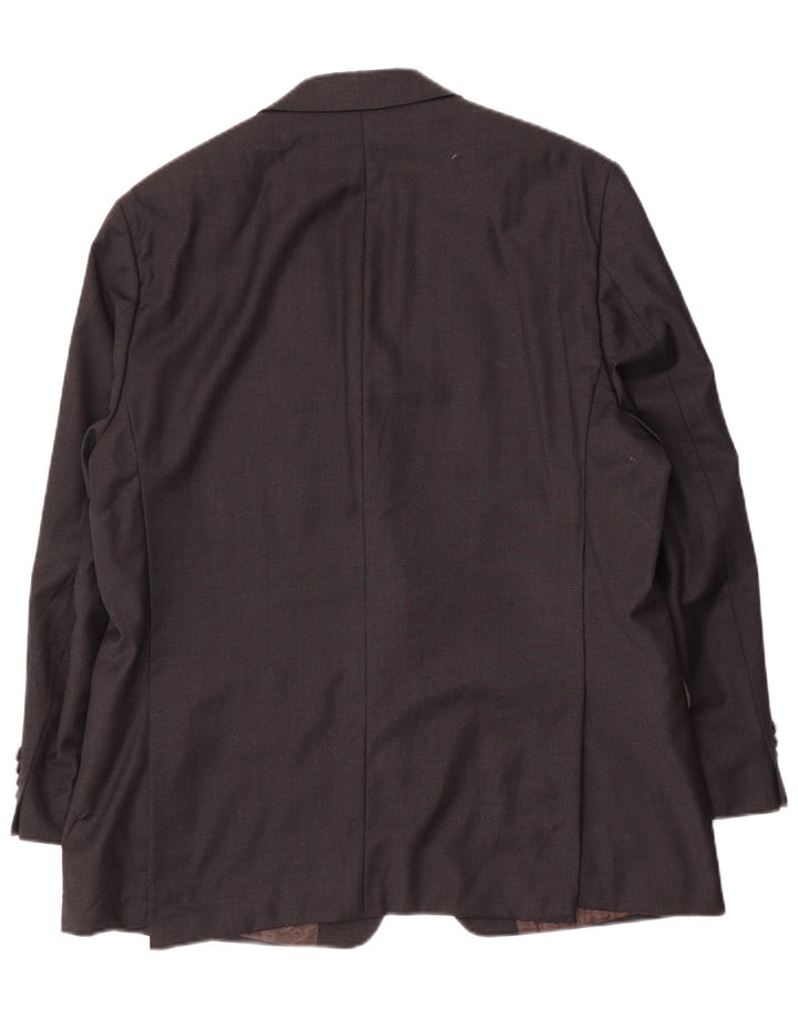 Calvin Klein Chaqueta Blazer de 2 Botones para Hombre UK 40 Grande Lana Gris